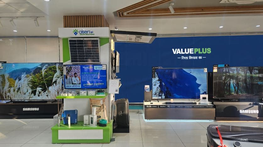 AISEN Solar, at Value Plus stores, UP