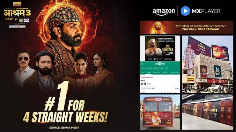 Amazon MX Player's 'Aashram S3 Part 2' Starring Bobby Deol, Continues to Shatter Records as India's Most-watch Series