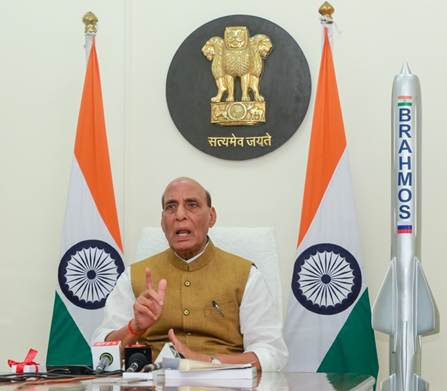 Indian Defence Minister Rajnath Singh